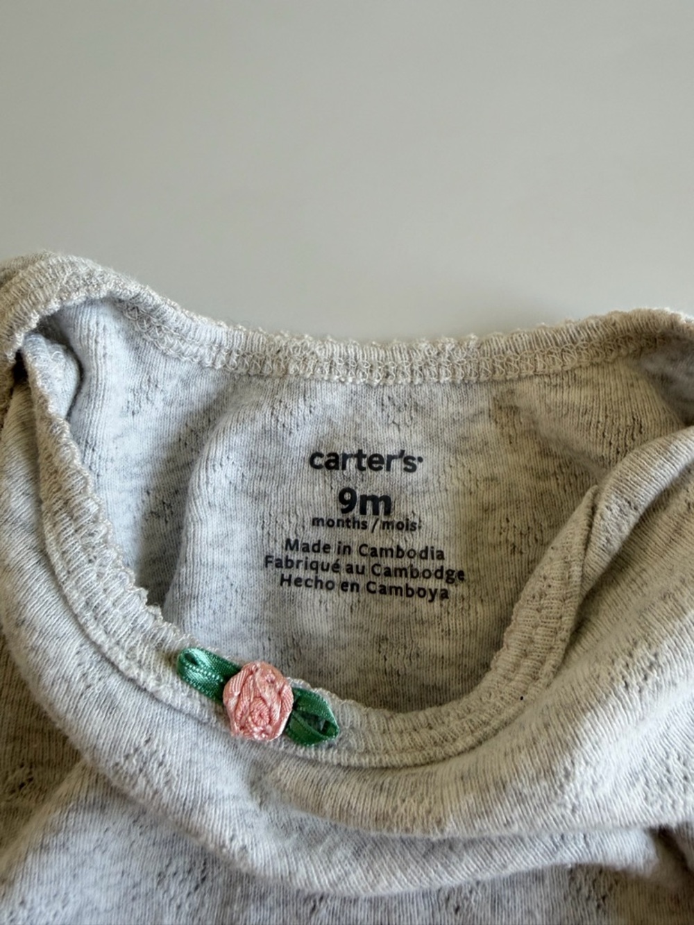 Bundle of Baby Girl Carter’s Onesies and Cardigans Size 9 Months Mint Green - Picture 16 of 16